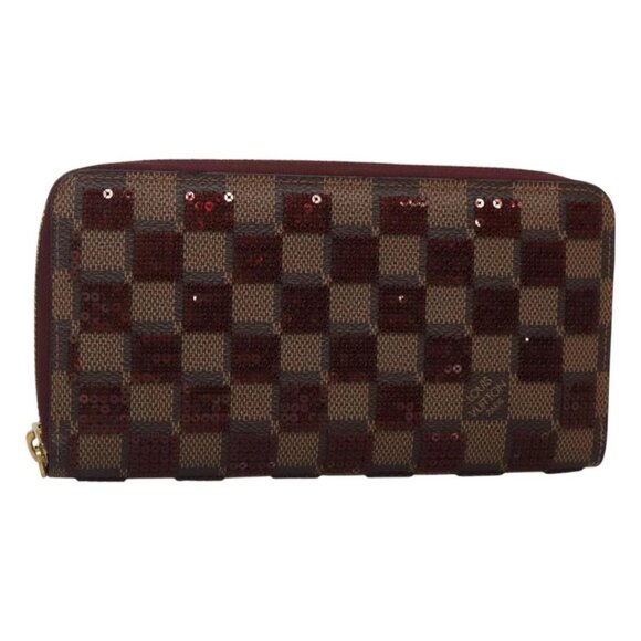 LOUIS VUITTON Damie Payette Zippy Wallet Long Wallet Red - Picture 1 of 16